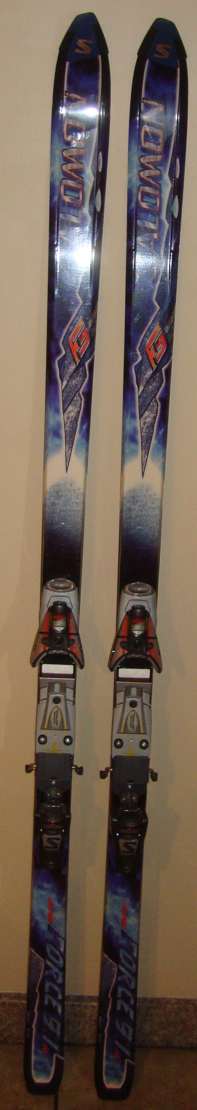 Salomon Super Force 9.1 2s F9 195cm Skis With Salomon 897 Bindings