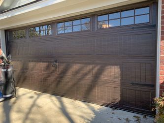 Garage door.