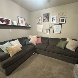 Charcoal gray Sectional
