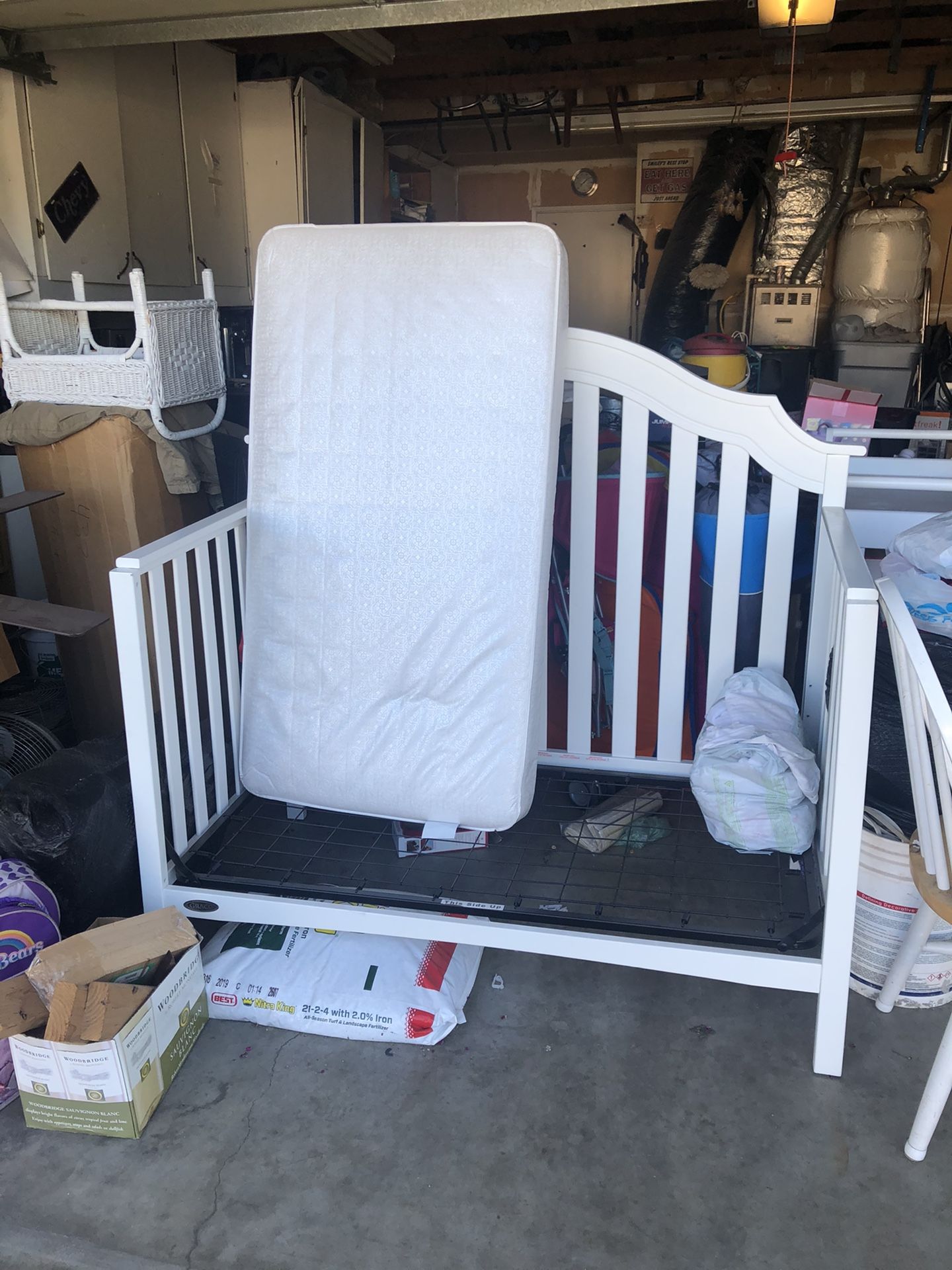 Crib and changing table