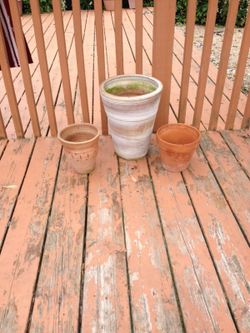 Pots one big pot and three small