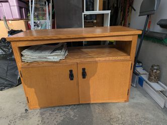 Oak TV stand