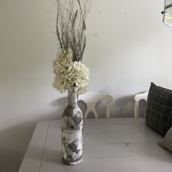 Beautiful Big Vase With Artificial Flowers