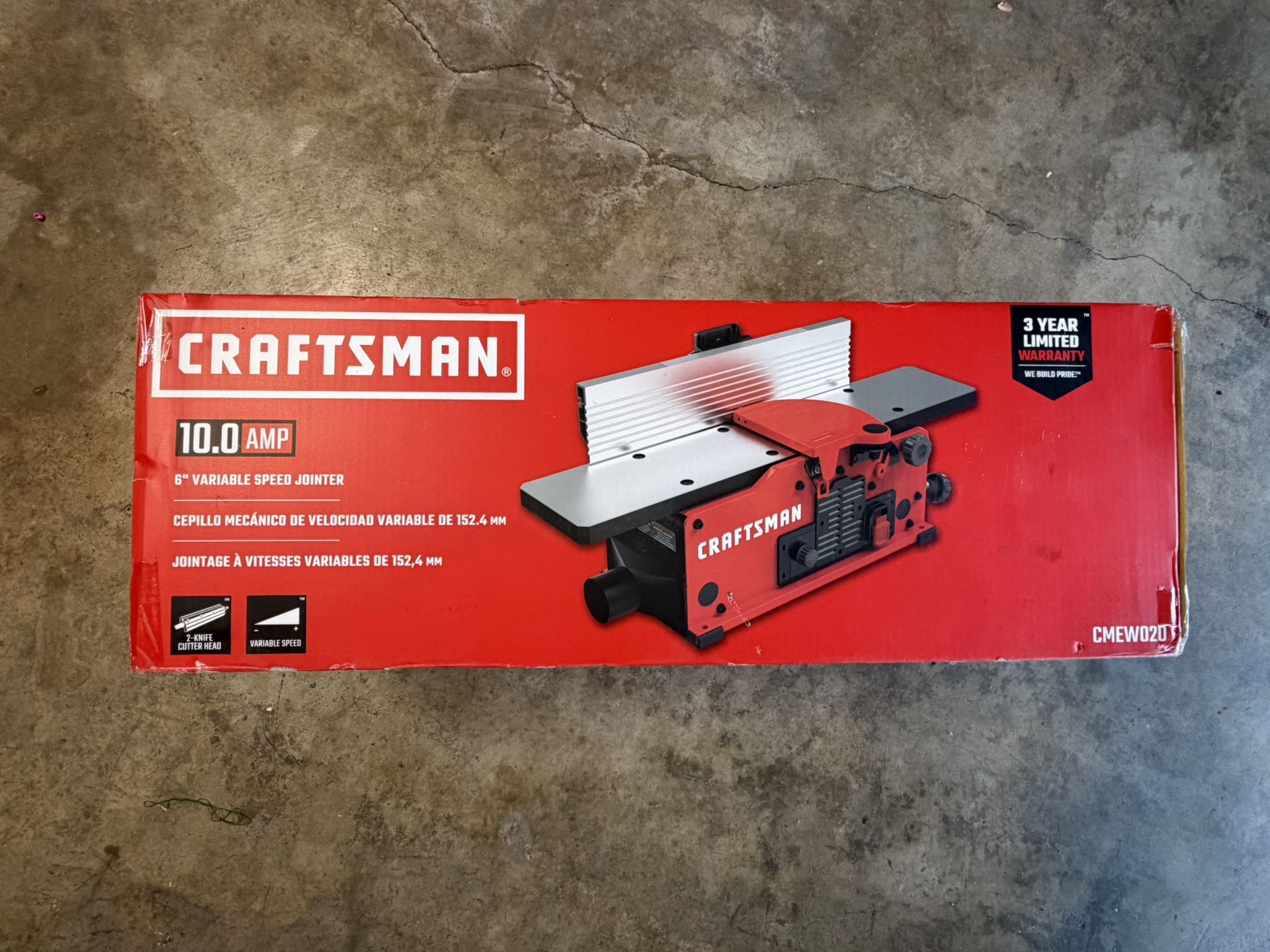 CRAFTSMAN 10-Amp Bench Jointer CMEW020 New In-box