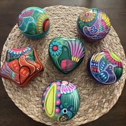 Hand Painted Clay Jewelry Box