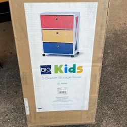Three Drawer Storage Tower