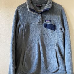 Patagonia Fleece Quarter Snap Blue