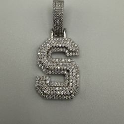 Dijes De Plata 925 Sólida Moissanita Chapada 18k