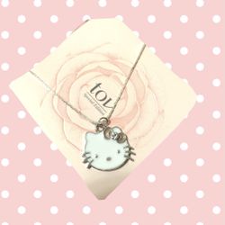 Hello Kitty Necklace Charm Pendant Womens Cute Jewelry Fashion 