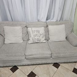 Beige Couch Sofa Bed(full Size)