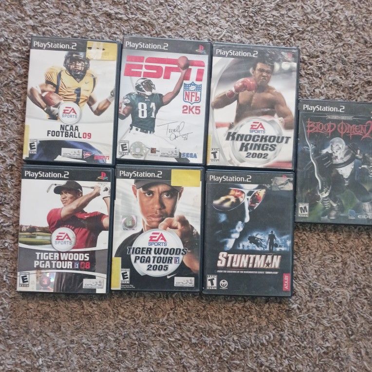 7 Ps2 Games Asking $15 Each Or All 7 For $85 Cash Must Pick Up Broadway And APACHE BUCKEYE AZ 