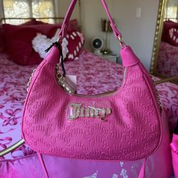 Juicy Couture Pink Gold Chain Purse