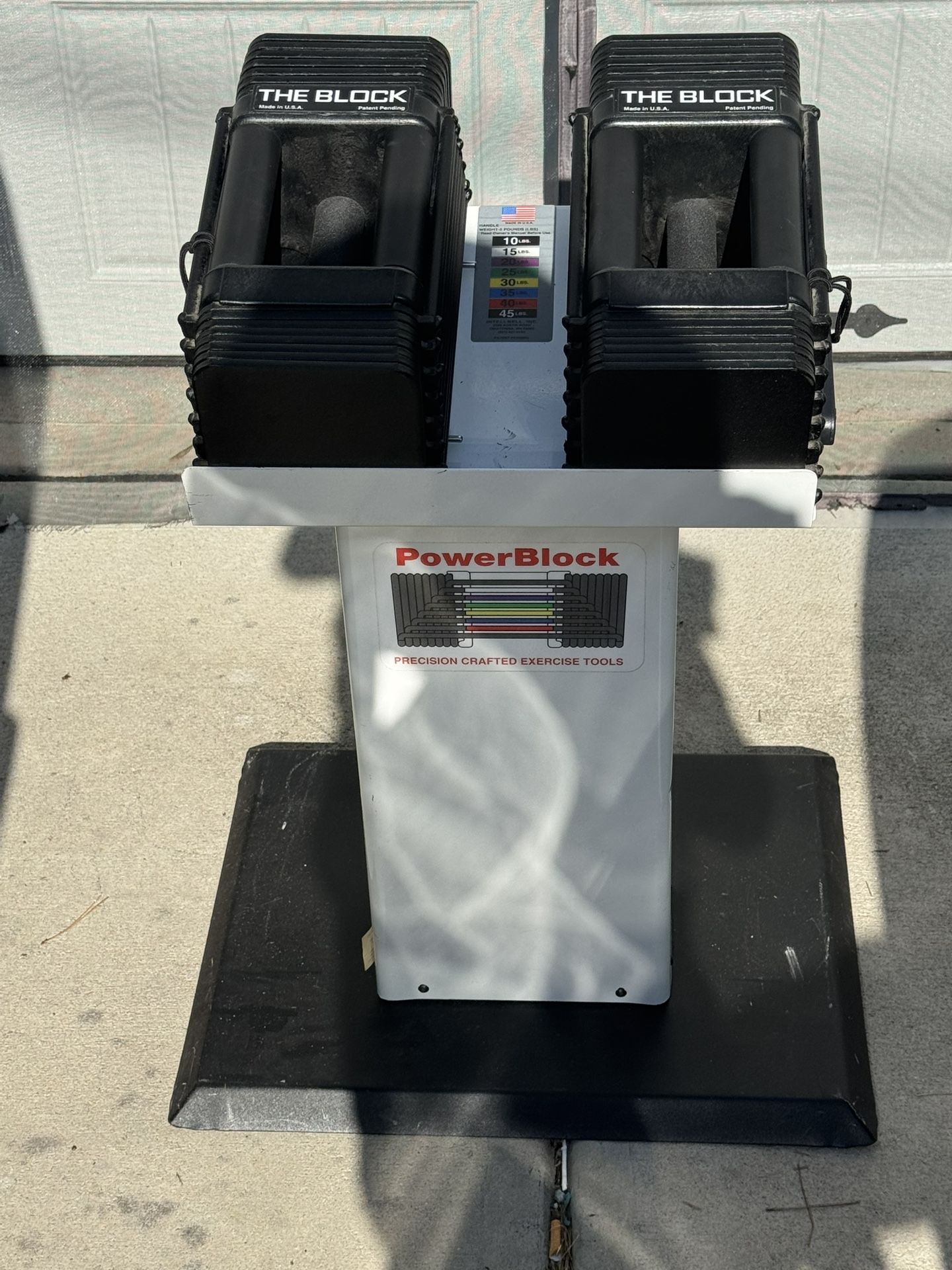 Power Block 10-40lbs With Stand $250