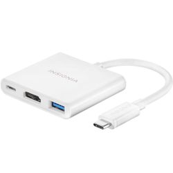 Insignia USB Type C to HDMI Multiport Adapter - White (Model- NS-PCACHM)