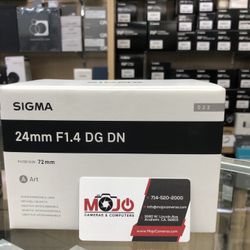Sigma 24mm F/1.4 DG DN Art Lens For Sony  E