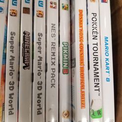 Wii U Games 15.00 To 40.00 Each 