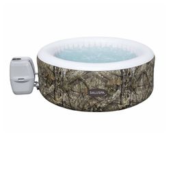 SaluSpa Mossy Oak Inflatable Hot Tub 2-4 Person Outdoor Spa 