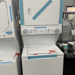 Frigidaire 27β Washer And Dryer Stackable In White New Open Box