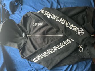 Black chrome hearts zip up jacket size small men’s