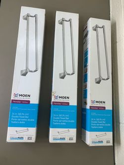 24” Moen Double Towel Bars