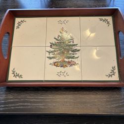 Christmas Spode Serving Tray