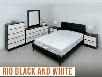 Bedroom Set - juego de cuarto black and white
