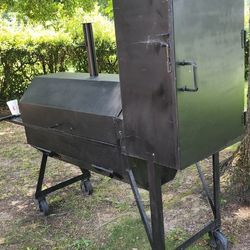 Charcoal Grill With 3 Rack Smoker