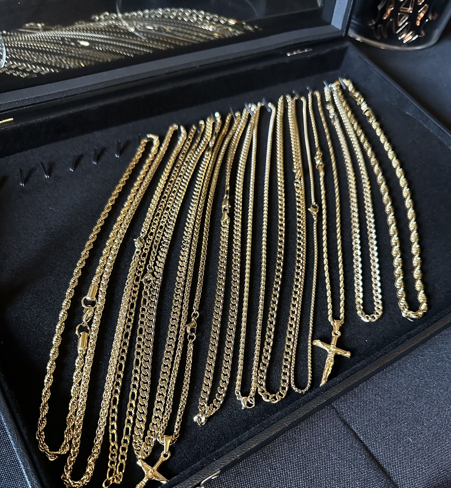 Gold Plated Chains 20” - 24” (Taking Offers/Sold Separately or as Bundle Deals)