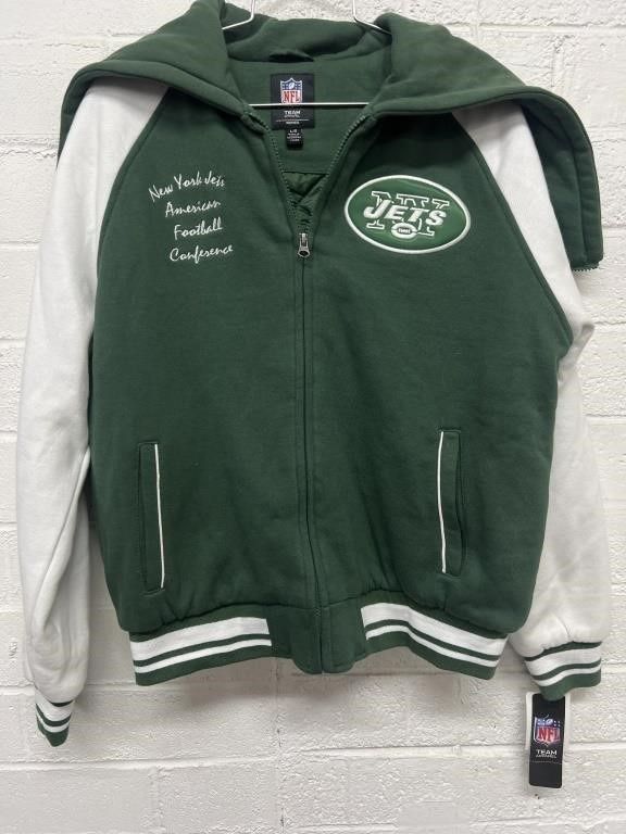 NFL Team Apparel Women's New York Jets Full Zip Winter Jacket Coat Size L NWT