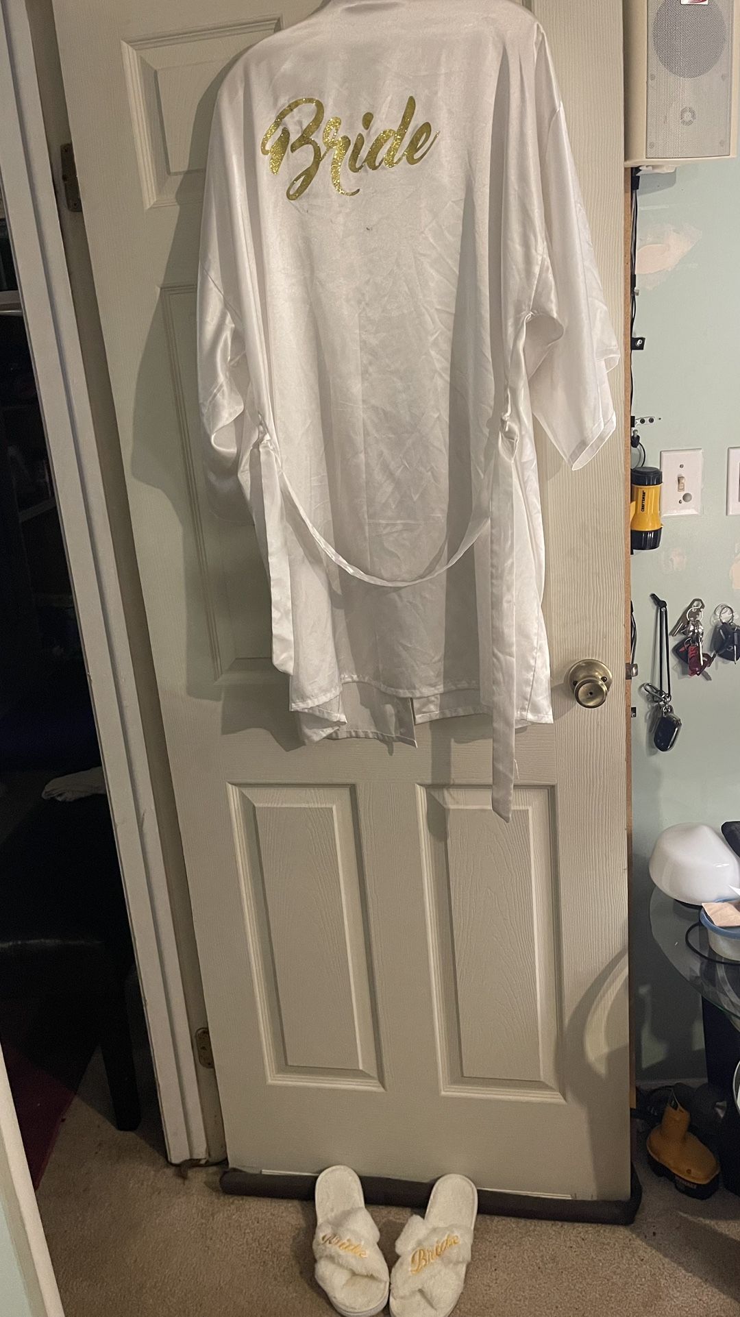 Bridal Robe And Slippers