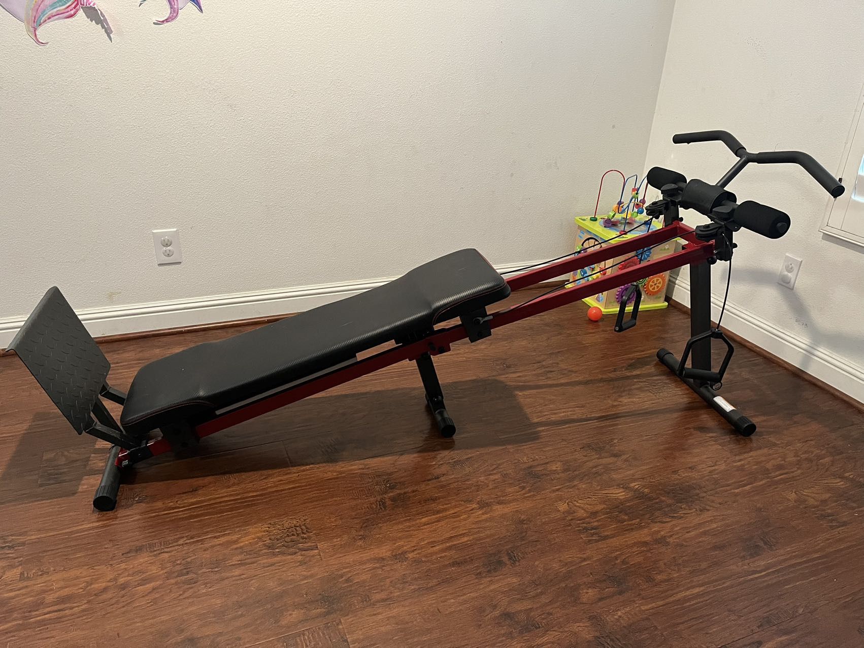 Fitness exercise bench