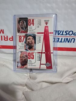 Upper Deck Chicago Bulls Trio Basketball Card