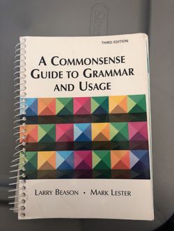 A Commonsence Gide To Grammar And Usage (Third Edition)