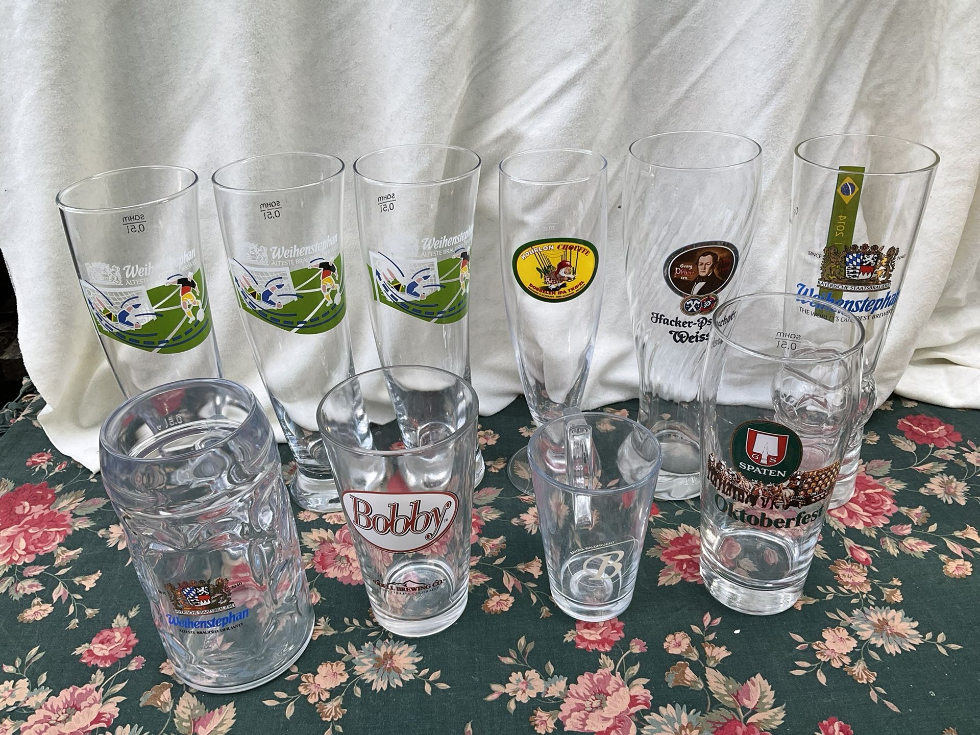 Get Ready For Oktoberfest! 10 Great German Steins/Glasses, Enough For A Crowd!