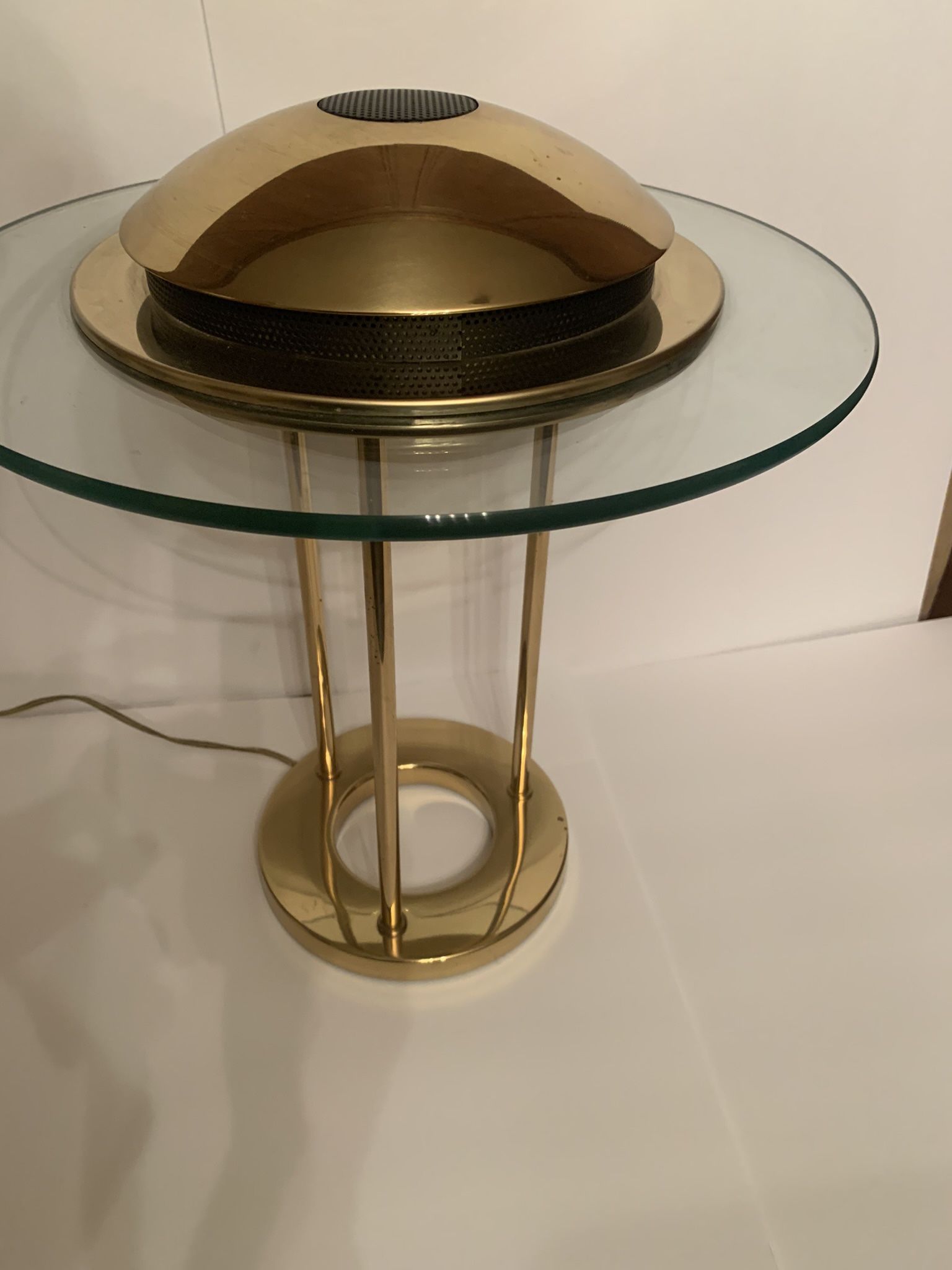 Brass and Glass Lamp