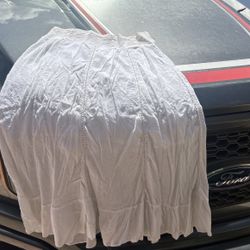 Long White Skirt 