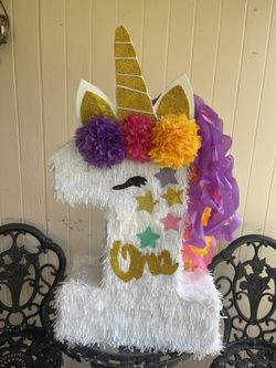 Número Uno Unicornio Piñata