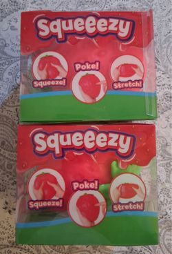 Authentic strawberry and peach squishy