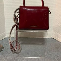 NEW Small Steve Madden Burgundy Hand Bag