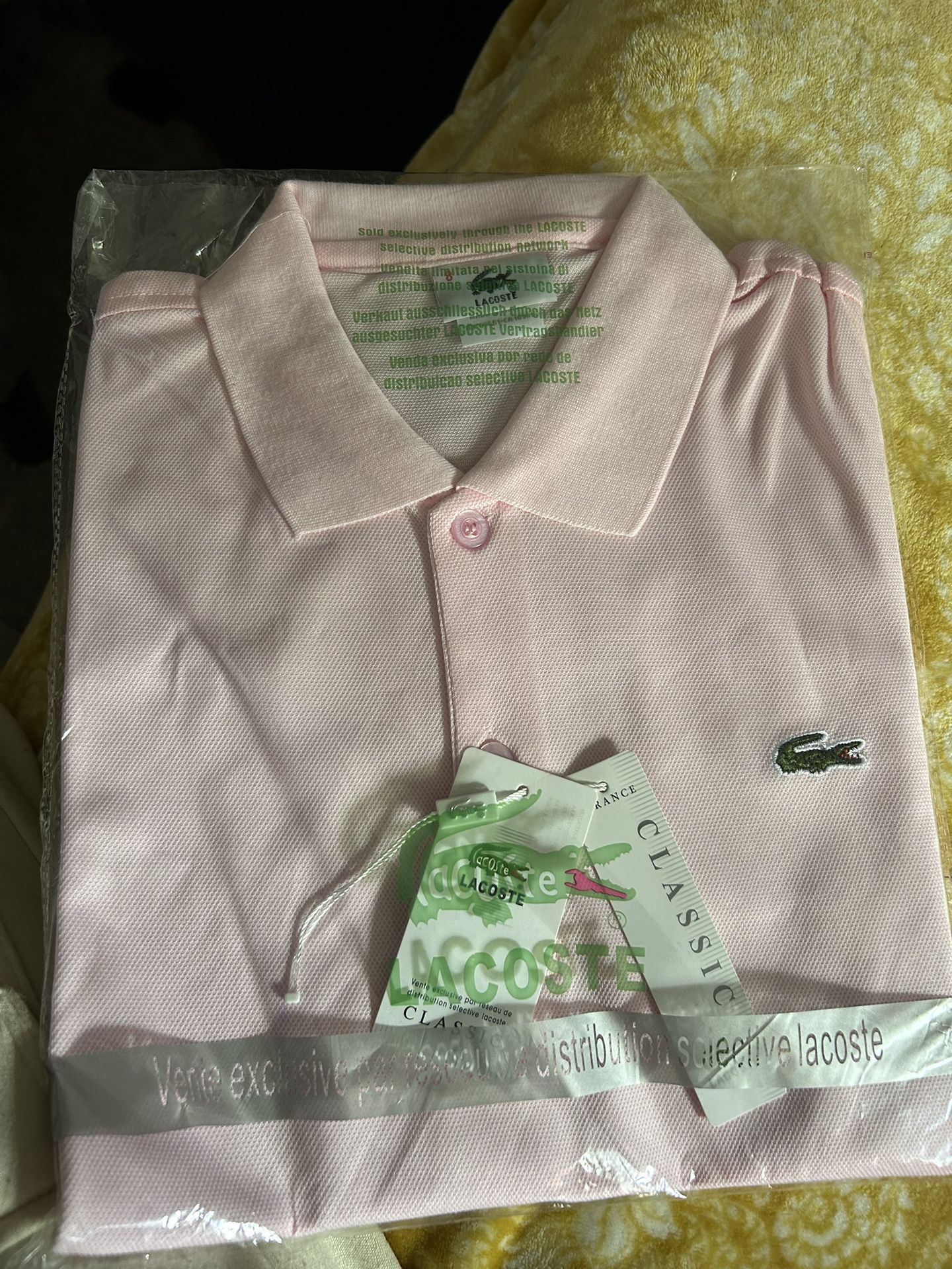 Pink Polo Lacoste Shirt