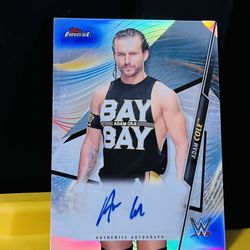 ADAM COLE 2020 Topps FINEST WWE REFRACTOR AUTOGRAPH AEW