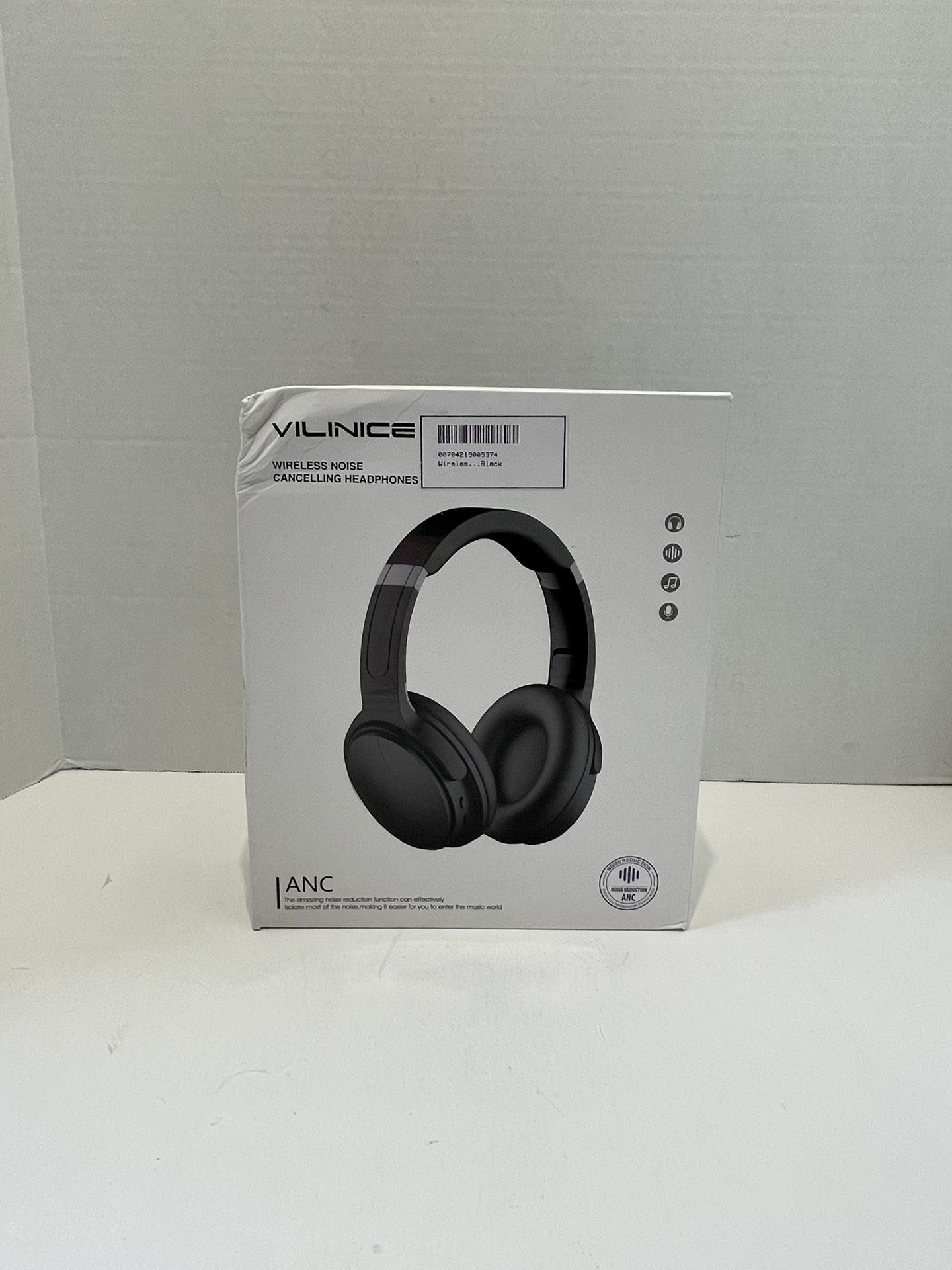 Vilinice Wireless Noise Canceling Headphones Box damaged