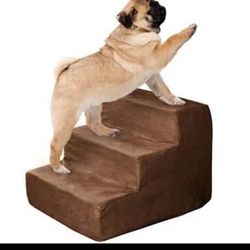 Pet Adobe High Density Foam 3 Step Pet Stairs, 16" L X 15" W X 12" H