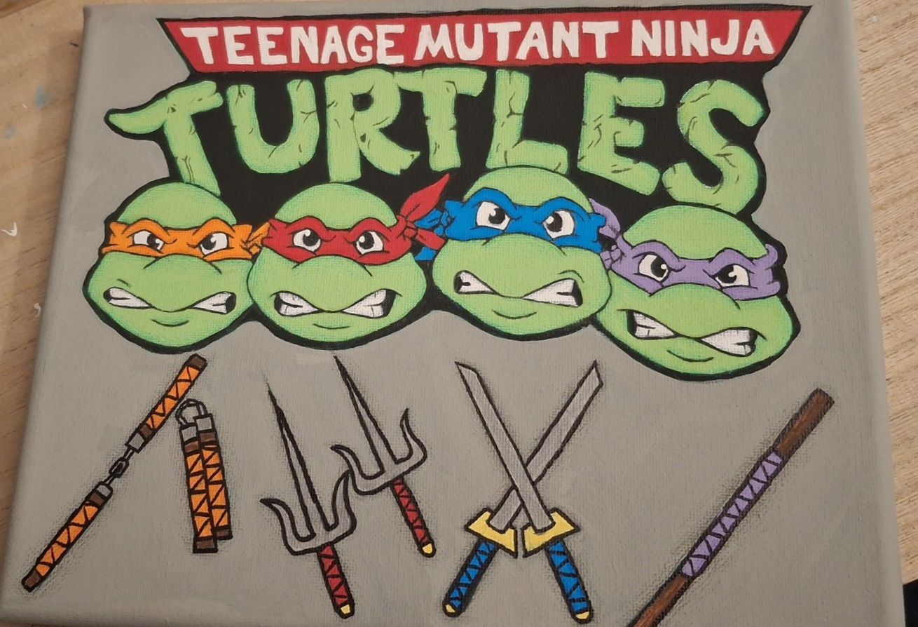 TMNT acrylic painting