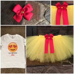 Emoji tutu outfit