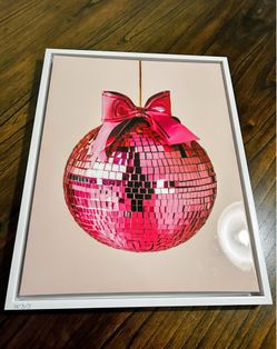 Pink Disco Ball Wall Decor