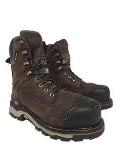 Kodiak Men's Neragon 8" Composite Toe Waterproof Work Boot Brown Size 7.5W