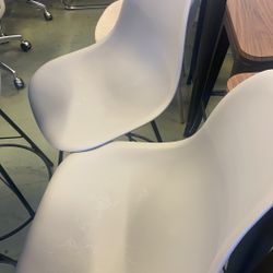 Andeworld Bar Stools Set of 4 Swivel Bar Stool Counter Height Stools Barstools with Plastic Backs & Metal Base (Swivel 26 inch, Grey)