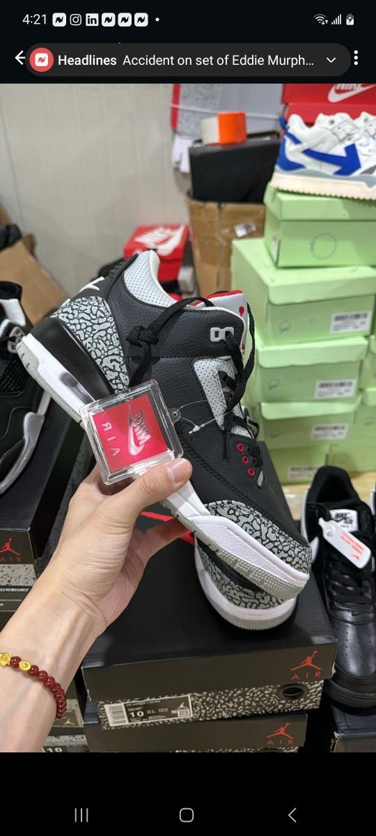 Jordan 3 Black Cement 