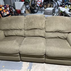 Brown Reclining Couch - Free